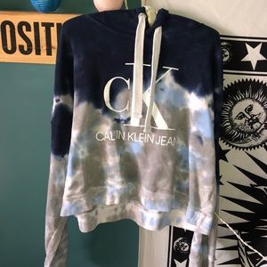 CALVIN KLEIN jeans tie dye hoodie